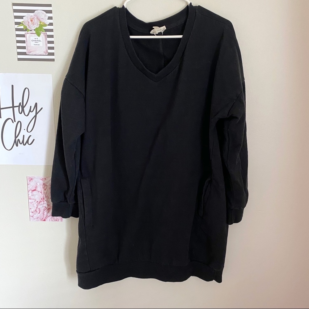 Sweatshirt Dress with Pockets